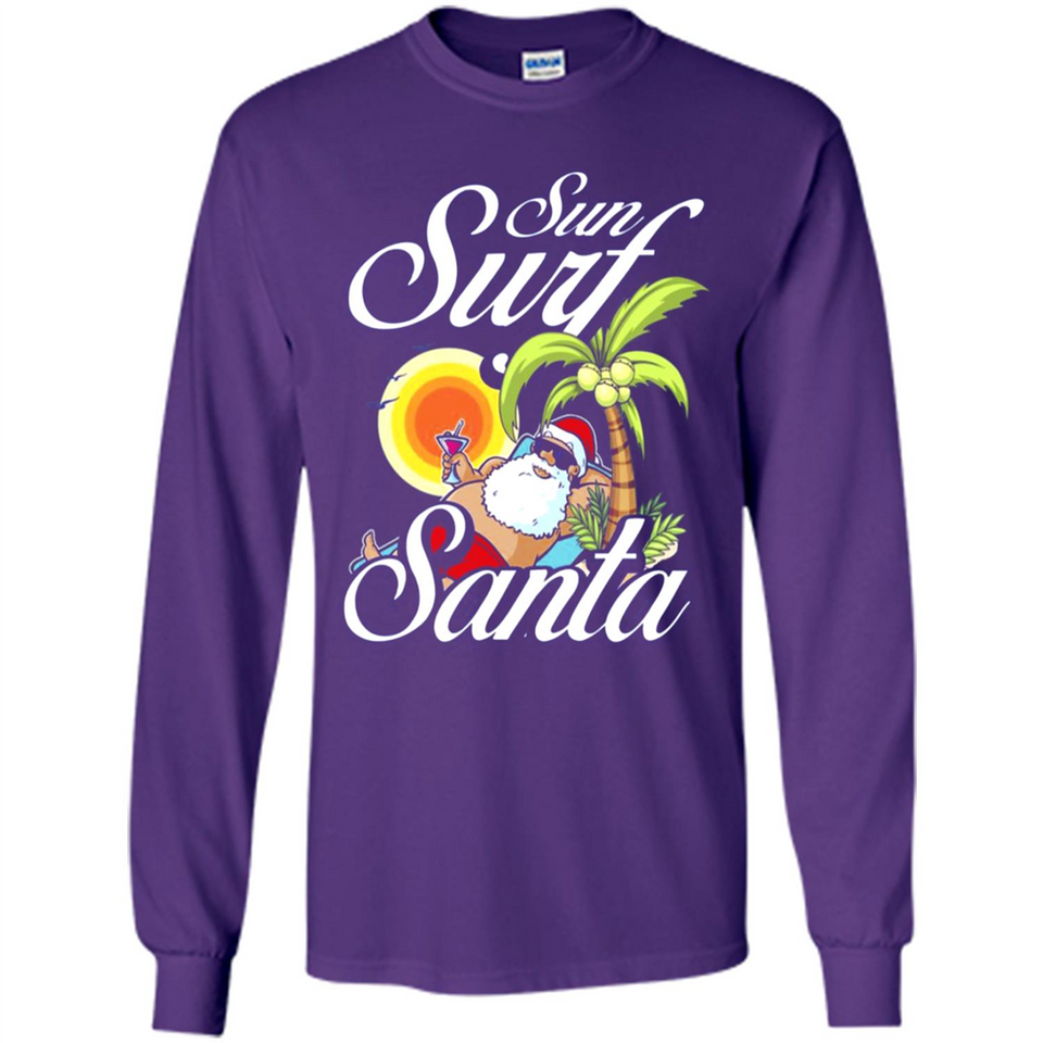 Sun Surf Santa - Long Sleeve T-Shirt