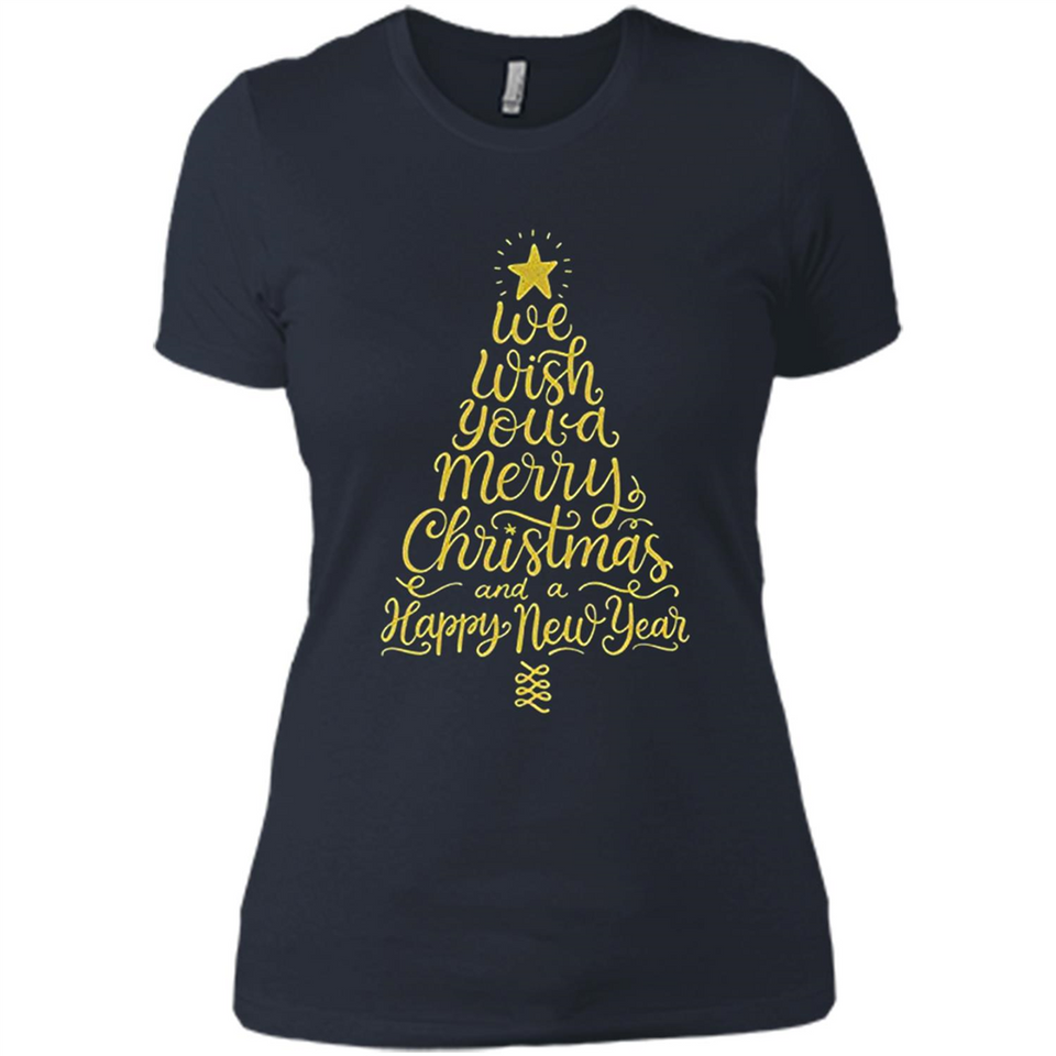 Christmas Tree T-Shirt Funny Mery Christmas Gift Idea - Ladies' Boyfriend T-Shirt