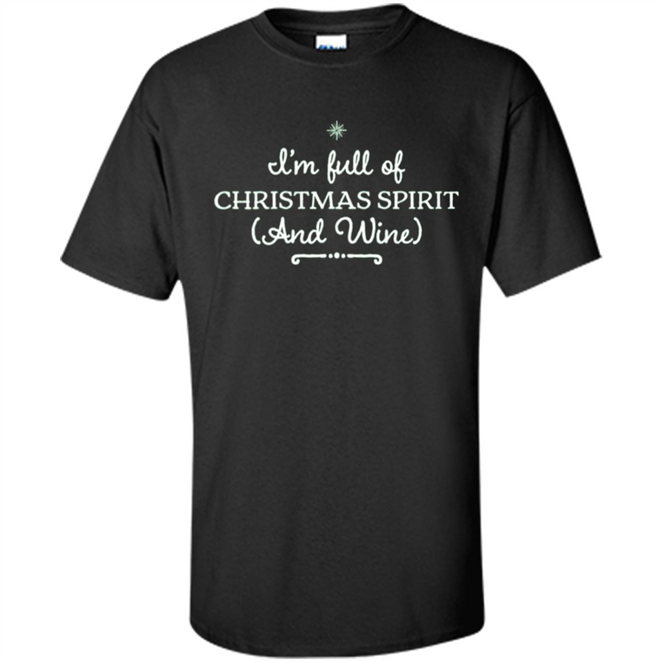 Christmas Tshirt for Women - Christmas Wine