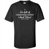 Christmas Tshirt for Women - Christmas Wine