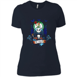 Boston Celtics Halloween The Nightmare Before Christmas - Ladies' Boyfriend T-Shirt