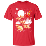 Christmas Santa Golden Retriever Sleigh For Labrador Retriever