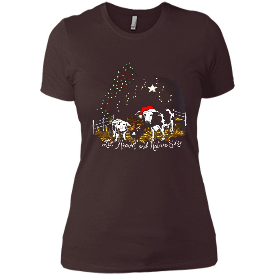 Let Heaven And Nature Sing Christmas Sweater PINGPONG - Ladies' Boyfriend T-Shirt