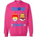 Snow Day Shirt For Indianapolis Colts Vs Minion Fans pingpong
