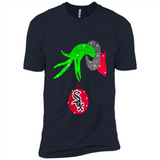 GRINCH HAND HOLDING CHICAGO WHITE SOX GLITTER CHRISTMAS PINGPONG