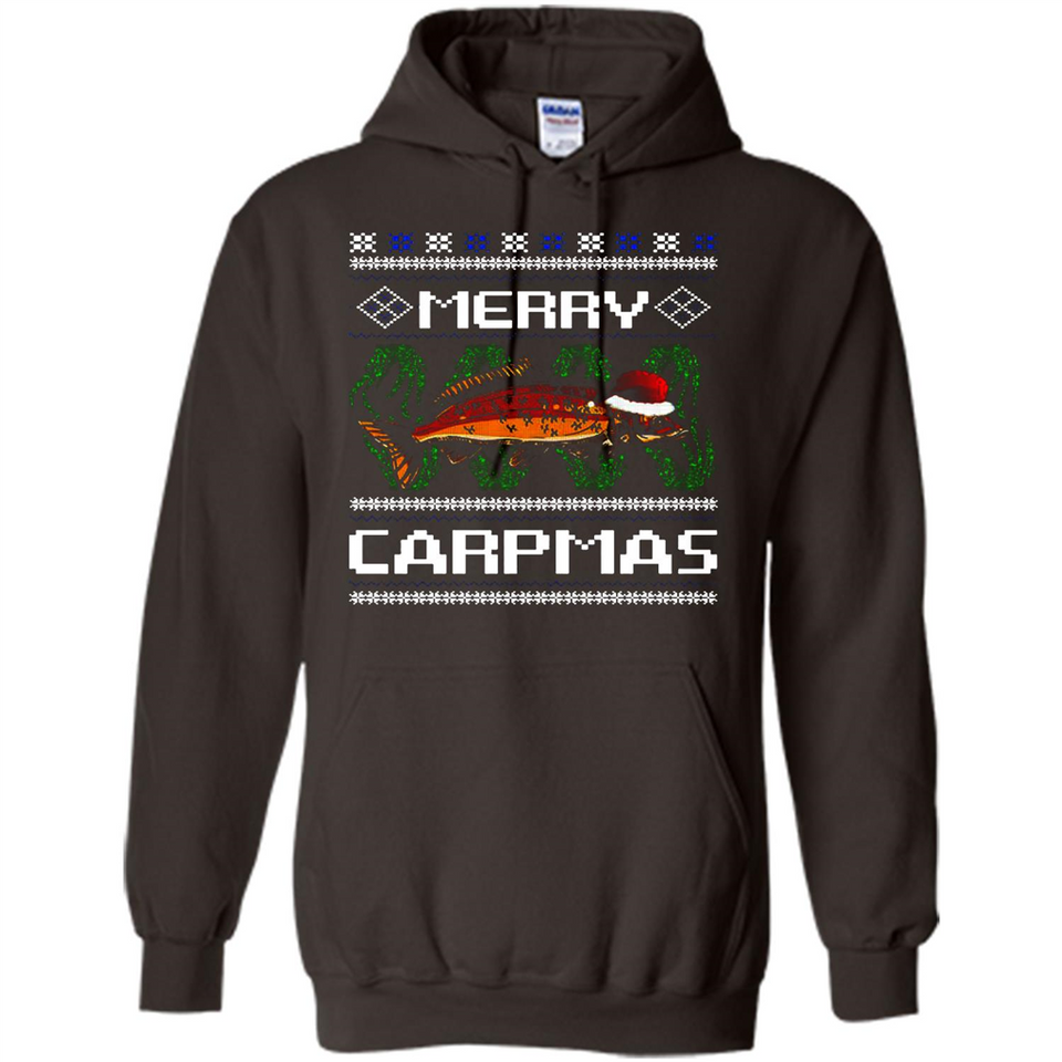 Santa Claus Carpmas Merry Carpmas Christmas Sweater PINGPONG - Hoodie