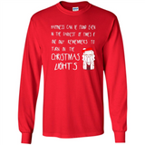 Christmas Ugly Sweater Christmas Lights - Long Sleeve T-Shirt