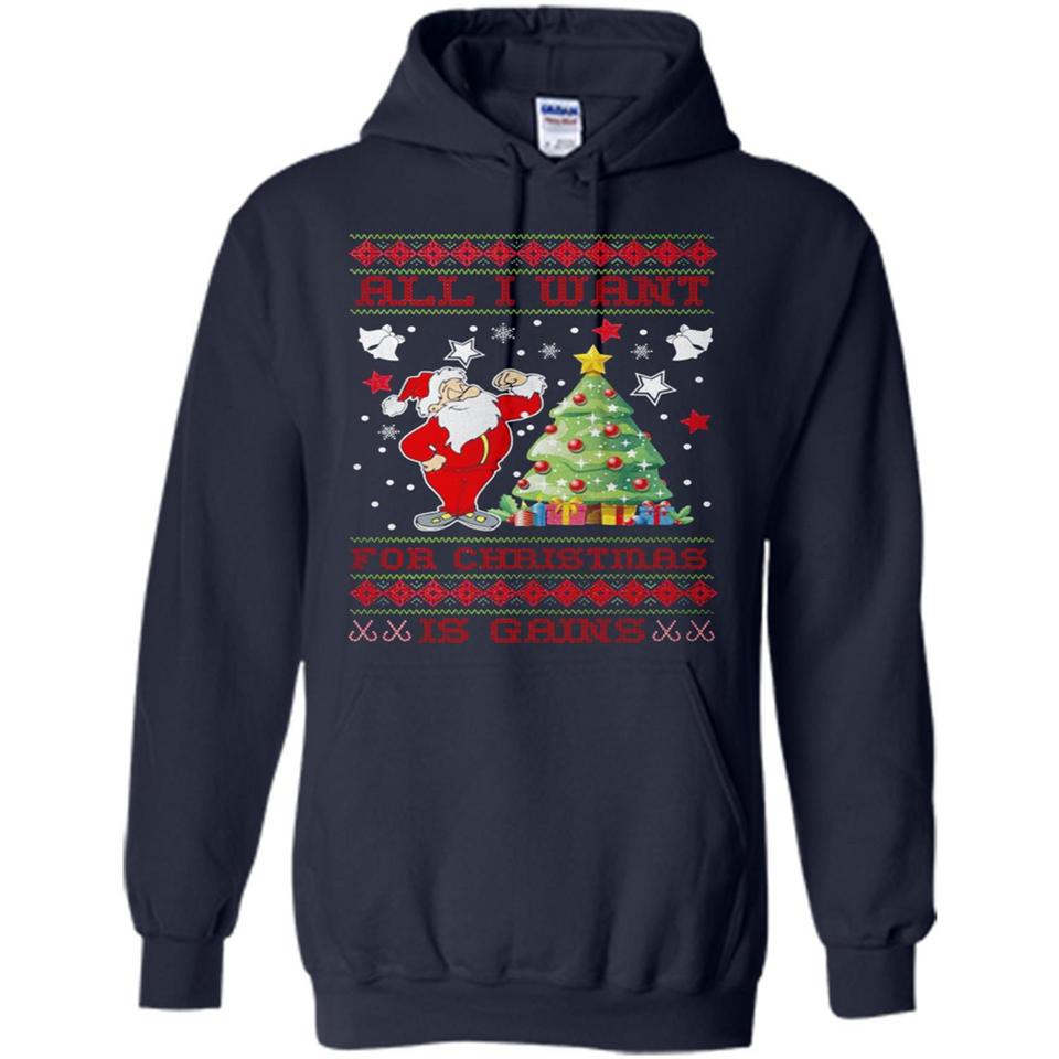 All I Want For Christmas Is Gains Christmas Tree Santa Claus