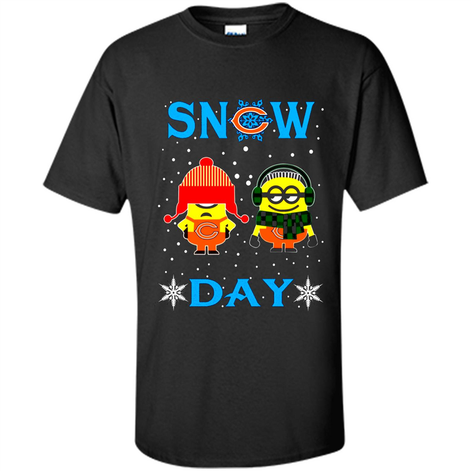 Snow Day Shirt For Chicago Bears Vs Minion Fans pingpong