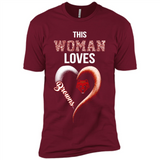 This Woman love Browns NFL football team - Premium Short Sleeve T-Shirt