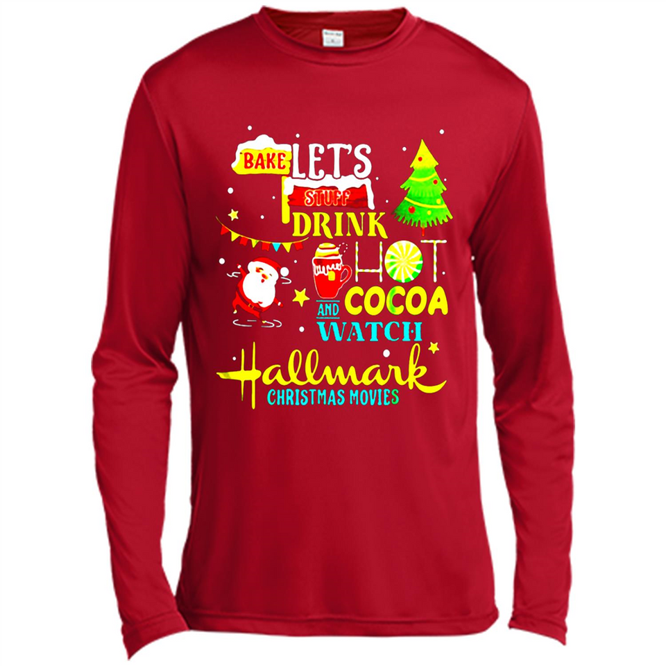 Santa claus i just want to bake stuff and waych christmas movi PINGPONG - Canvas Long Sleeve T-Shirt