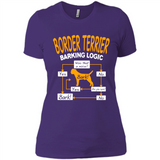 Border Terrier Barking Logic - Ladies' Boyfriend T-Shirt
