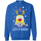Minion Arizona Diamondbacks Ugly Christmas Sweater Let it Snow - Sweatshirt