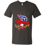 Snoopy Christmas Tennessee Titans - Men's V-Neck