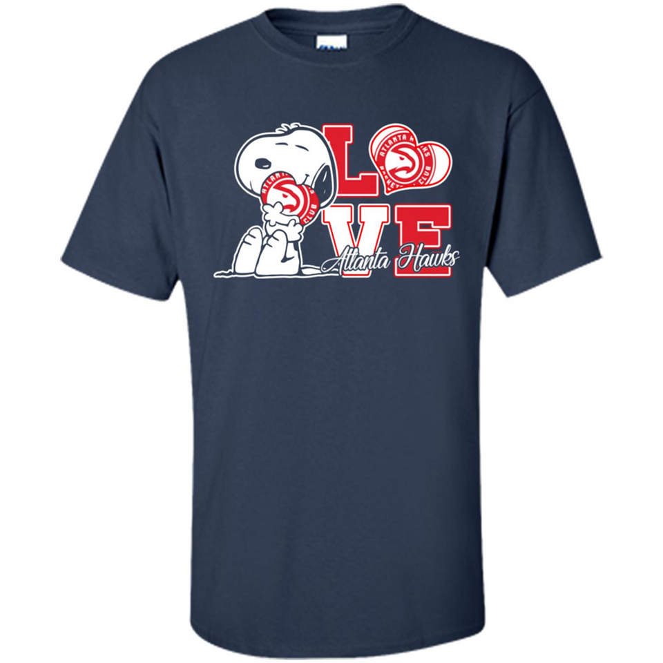 Snoopy loves NBA Atlanta Hawks - Shirt