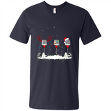 Christmas Red Wine - Merry Xmas T-Shirt - Men's V-Neck