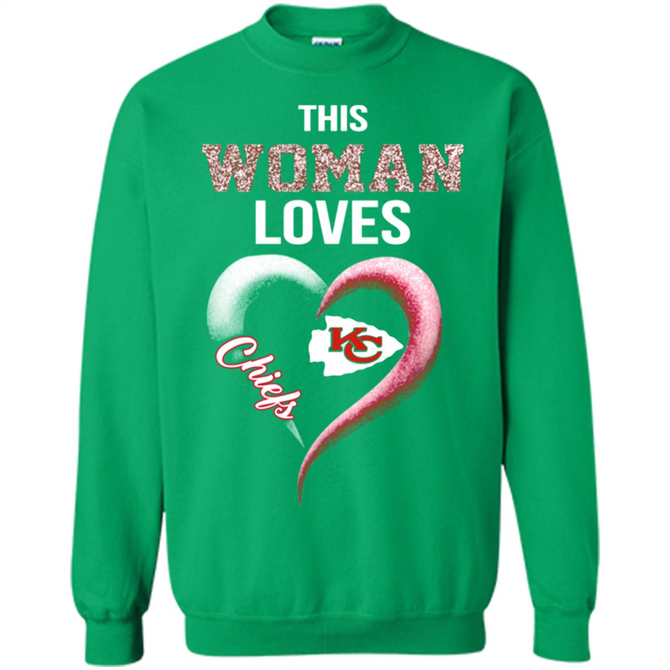 This Woman love Chiefs NFL football team - Sweatshirt