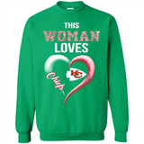 This Woman love Chiefs NFL football team - Sweatshirt
