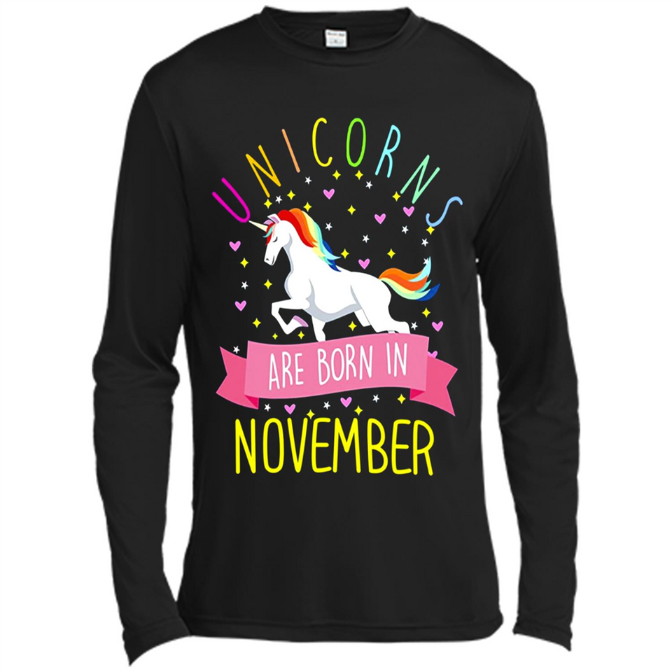 Unicorns Are Born In November T Shirt Hoodie Sweater