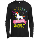 Unicorns Are Born In November T Shirt Hoodie Sweater
