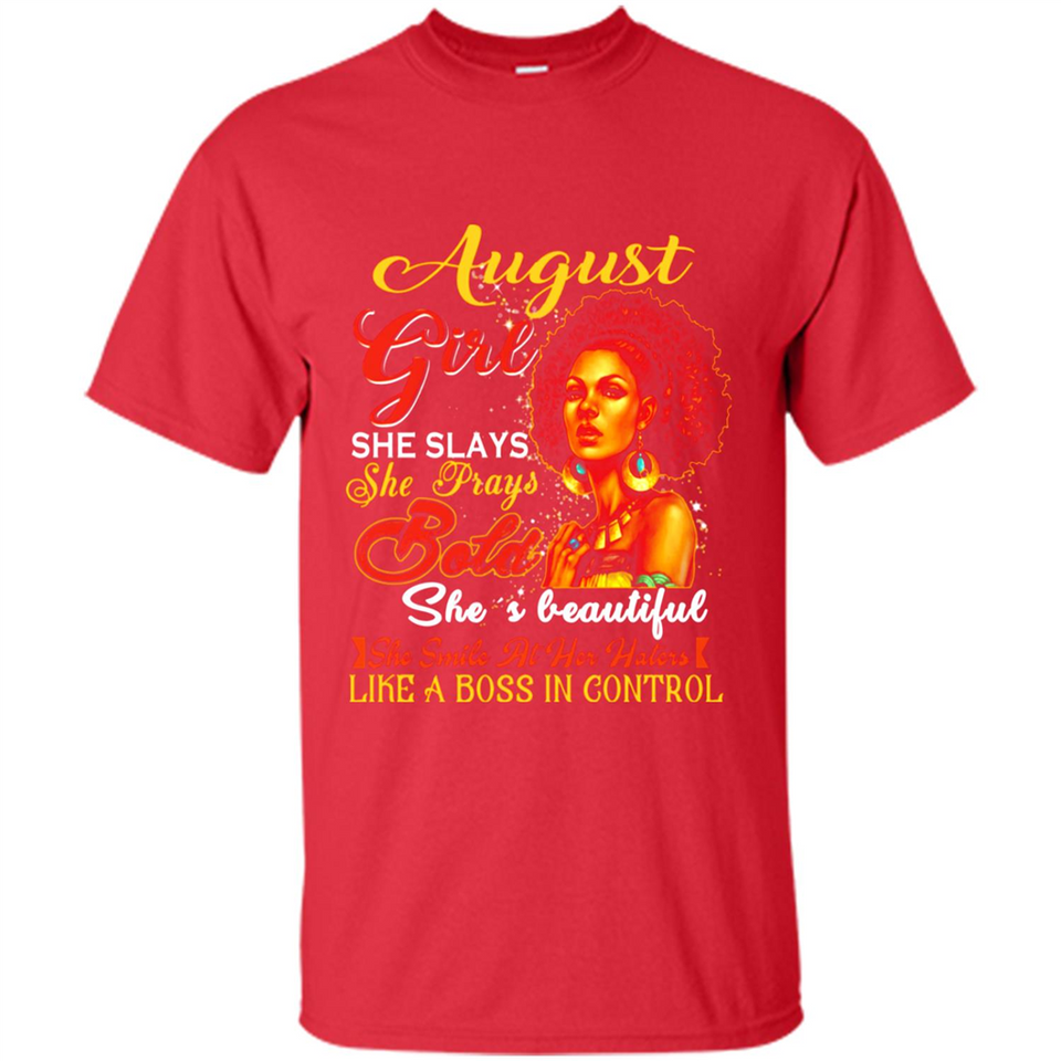 August Girl She Slays She Prays Beautiful Birthday PINGPONG