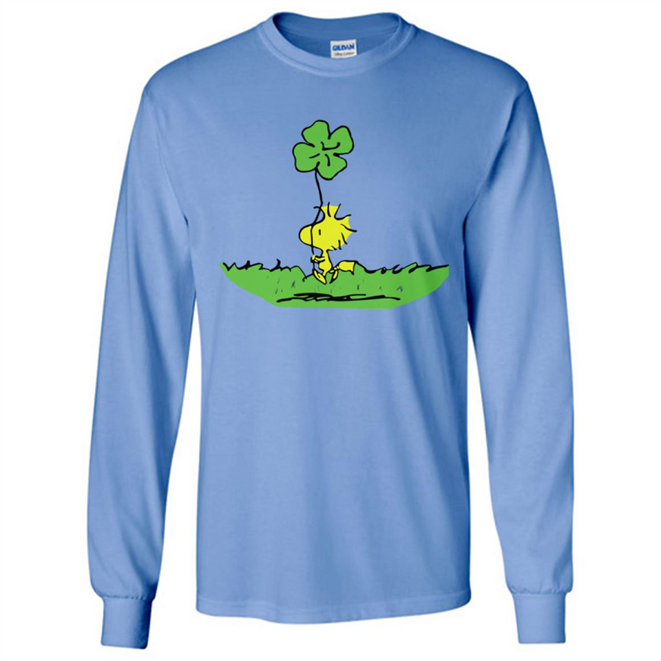 Snoopy Woodstock Shamrock - Long Sleeve T-Shirt