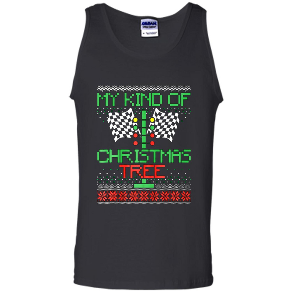 Funny Drag Racing Ugly Christmas Holiday Tree PING PONG