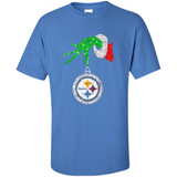 Fantastic Pittsburgh Steelers Glitter Grinch Monogram Ornament Christmas Gift - Shirt