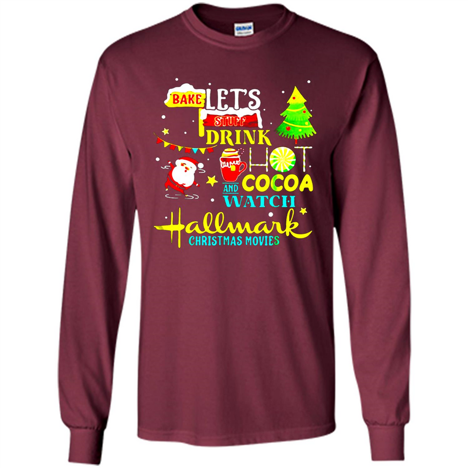 Santa claus i just want to bake stuff and waych christmas movi PINGPONG - Long Sleeve T-Shirt