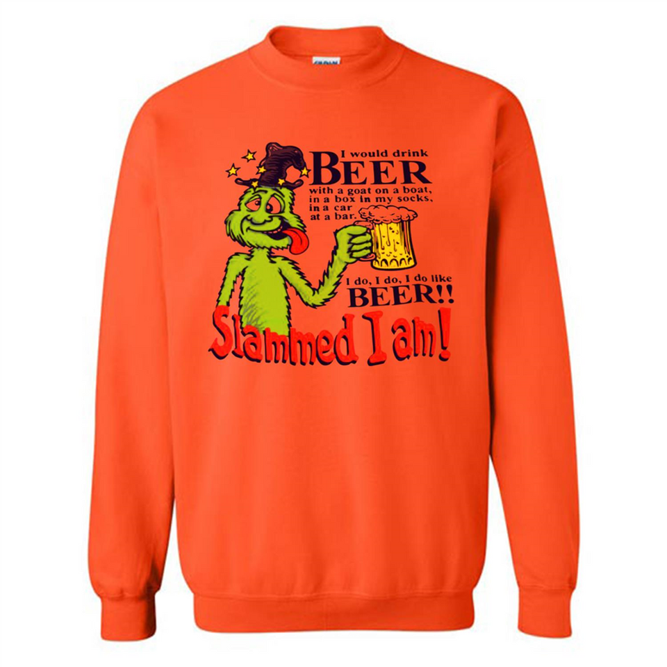 Slammed I Am I Would Drink Beer With A Goat On A Boat Shirt - Sweatshirt