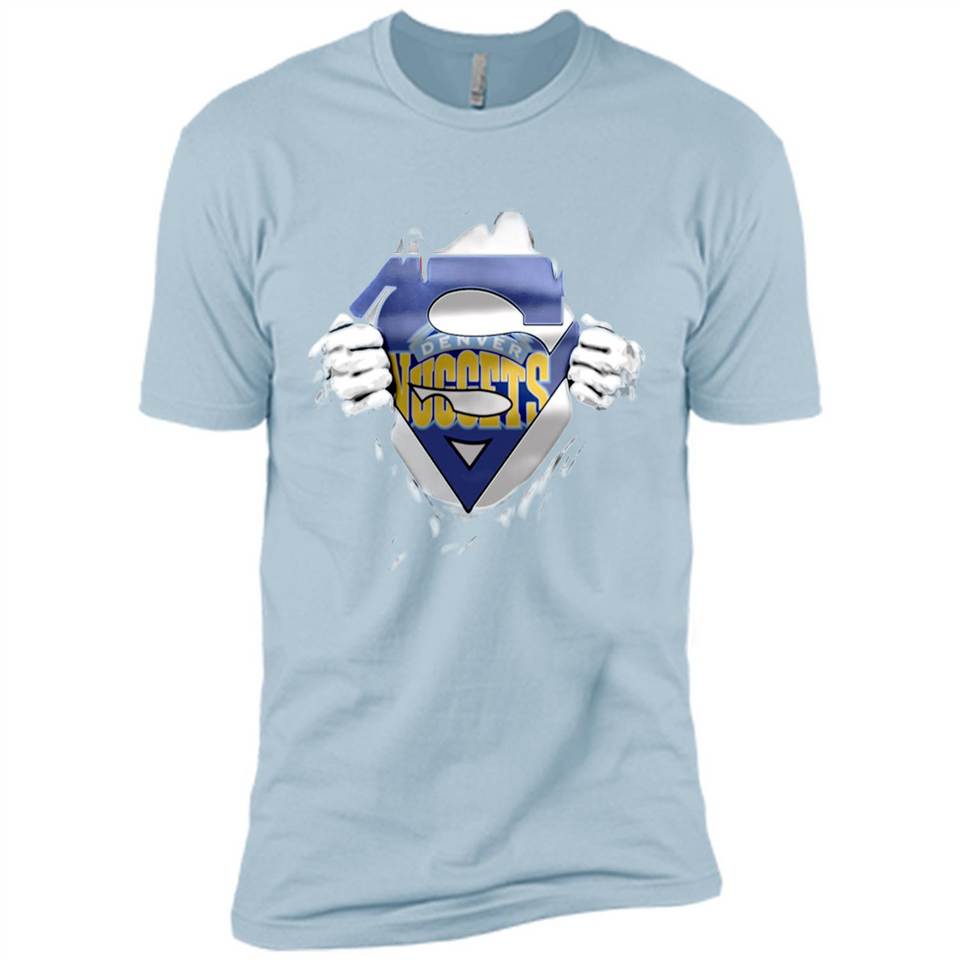 Denver Nuggets And Superman Fans - Premium Short Sleeve T-Shirt