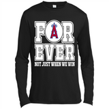 Los Angeles Angels Forever For ever not just when we win - Canvas Long Sleeve T-Shirt