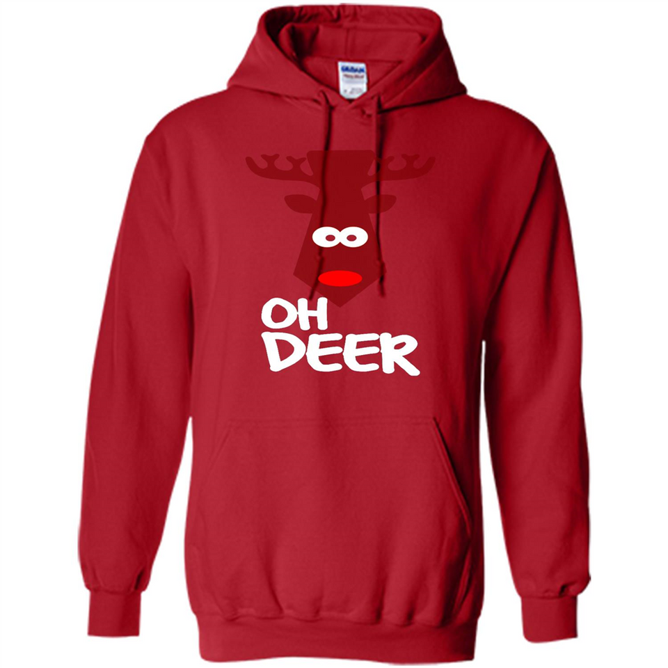 Oh Deer Christmas Reindeer Black mugs PINGPONG - Hoodie