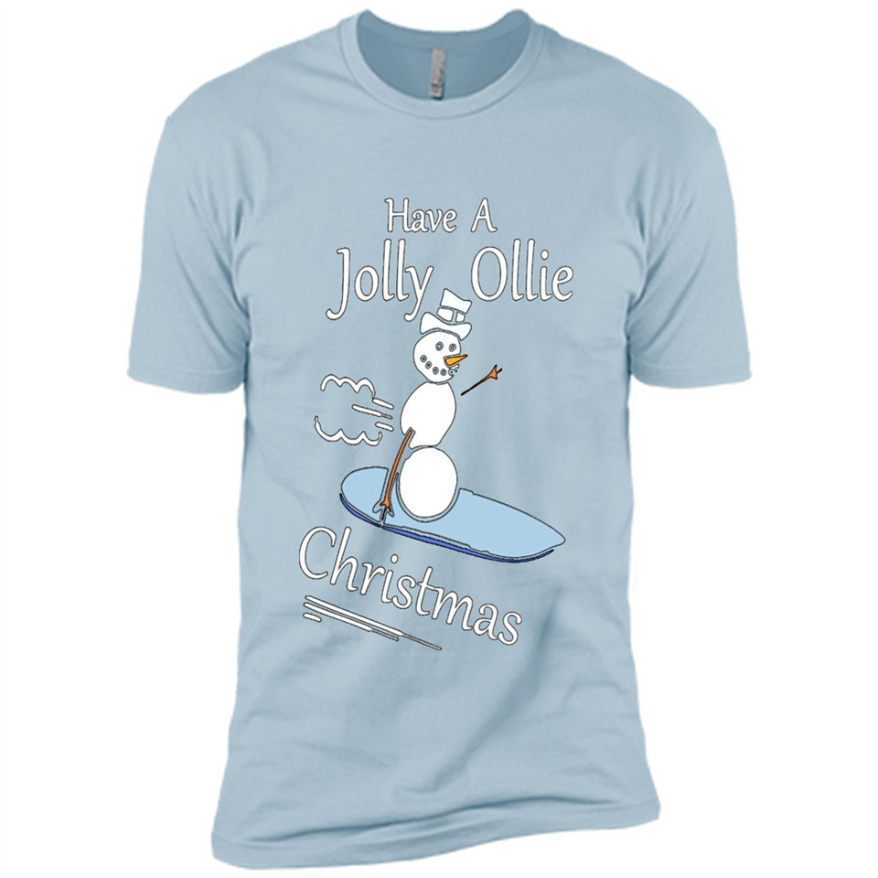 Snowman Snowboarder Tshirt Have Jolly Ollie Christmas