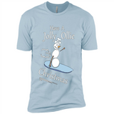 Snowman Snowboarder Tshirt Have Jolly Ollie Christmas