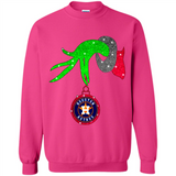GRINCH HAND HOLDING HOUSTON ASTROS GLITTER CHRISTMAS PINGPONG