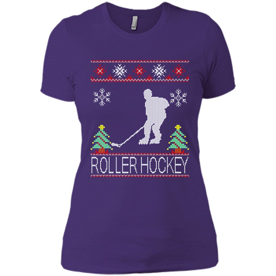 roller hockey Christmas ugly