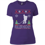 roller hockey Christmas ugly