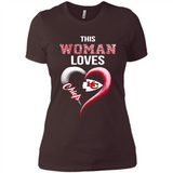 This Woman love Chiefs NFL football team - Ladies' Boyfriend T-Shirt