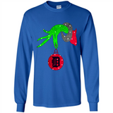 GRINCH HAND HOLDING DETROIT TIGERS GLITTER CHRISTMAS PINGPONG