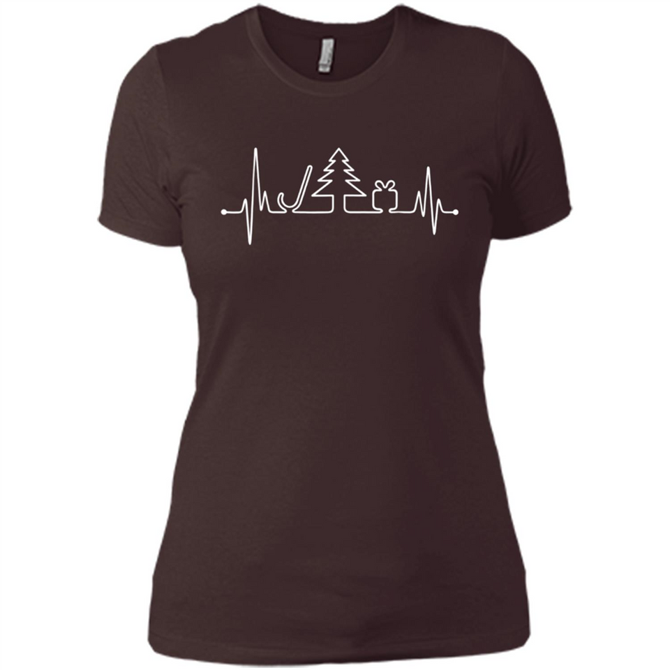 Heartbeat Christmas Tree T-shirt Funny Xmas Costume