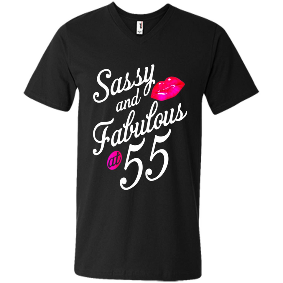 Sassy and Fabulous at 55 - 55th Birthday - Men's V-Neck