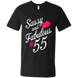 Sassy and Fabulous at 55 - 55th Birthday - Men's V-Neck
