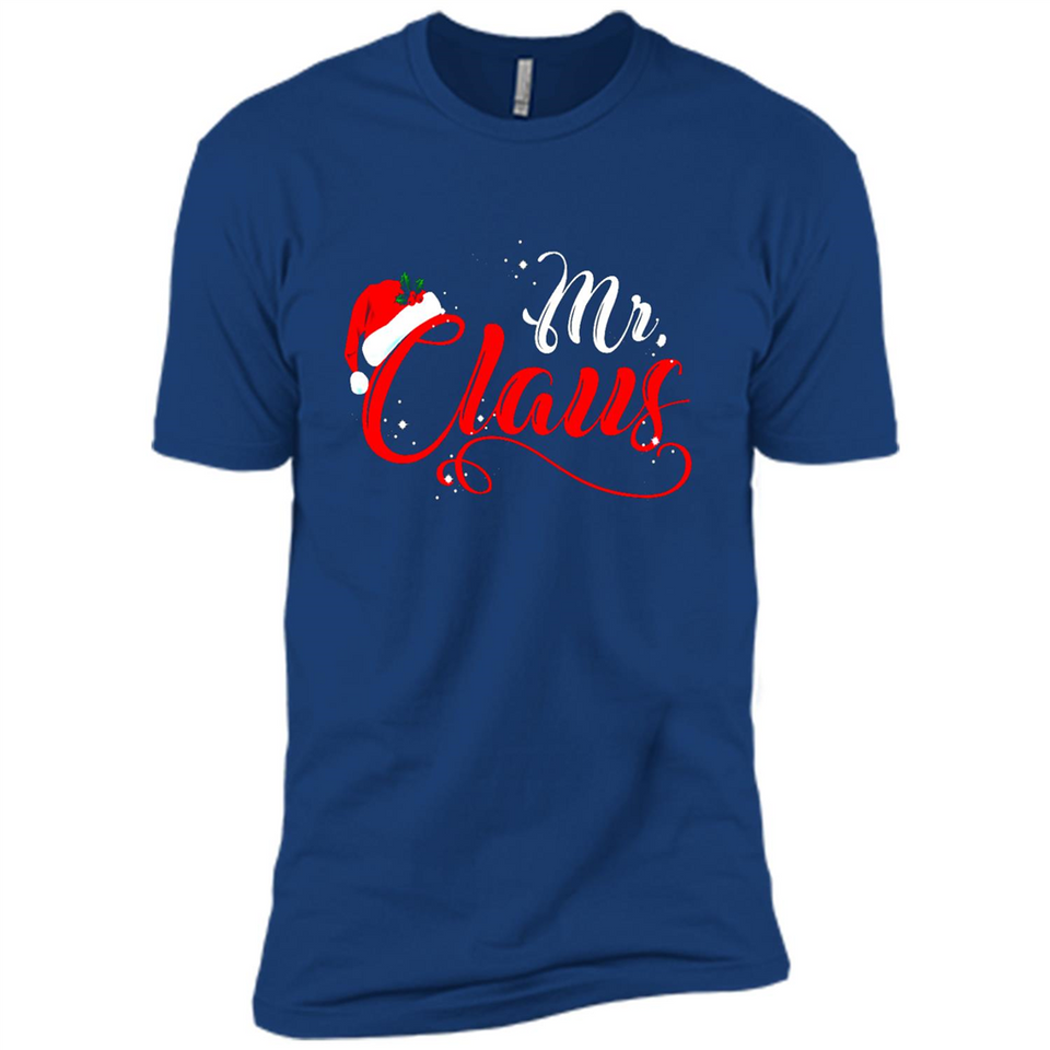 Mr. Claus Santa Claus Merry Xmas T-Shirt - Premium Short Sleeve T-Shirt