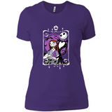Disney Nightmare Before Christmas Jack And Sally T-Shirt - Ladies' Boyfriend T-Shirt