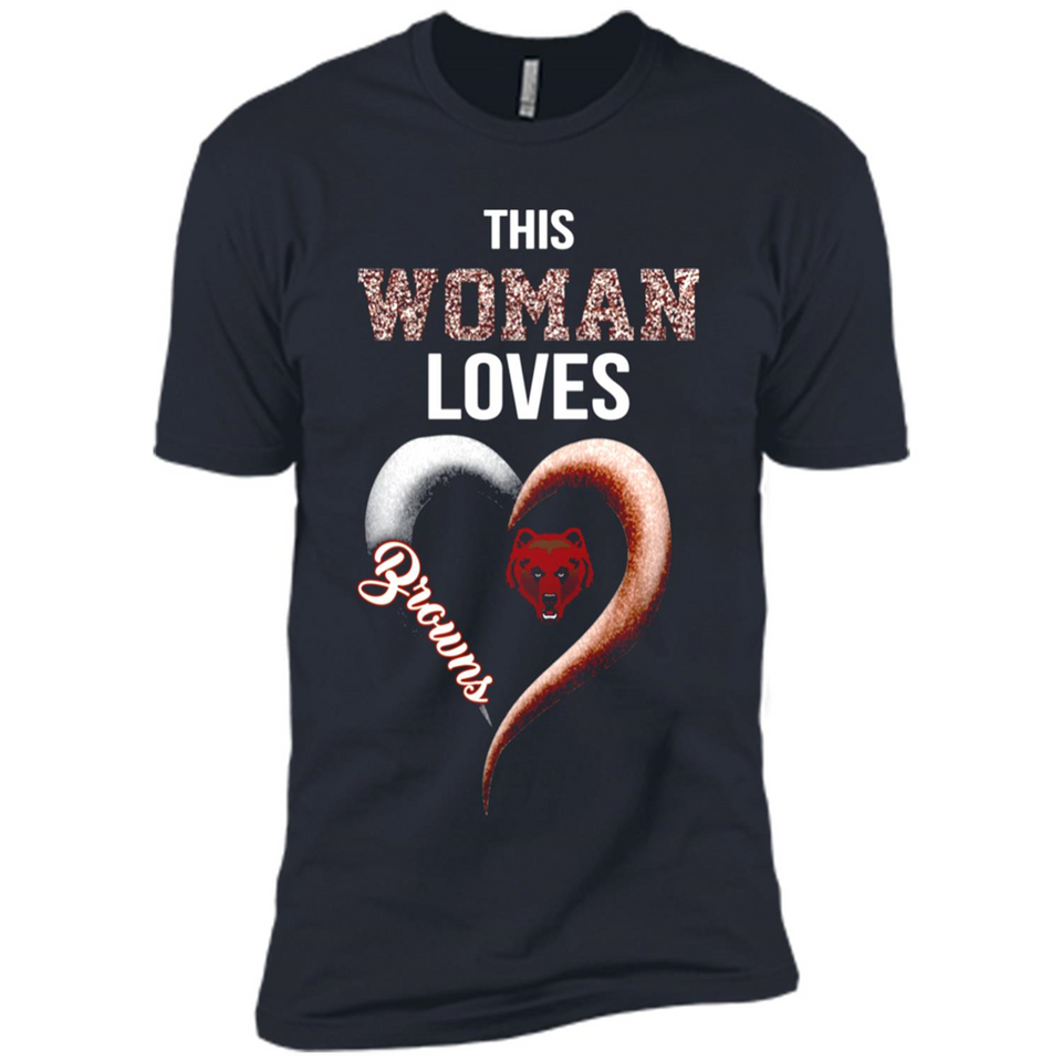 This Woman love Browns NFL football team - Premium Short Sleeve T-Shirt