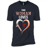 This Woman love Browns NFL football team - Premium Short Sleeve T-Shirt