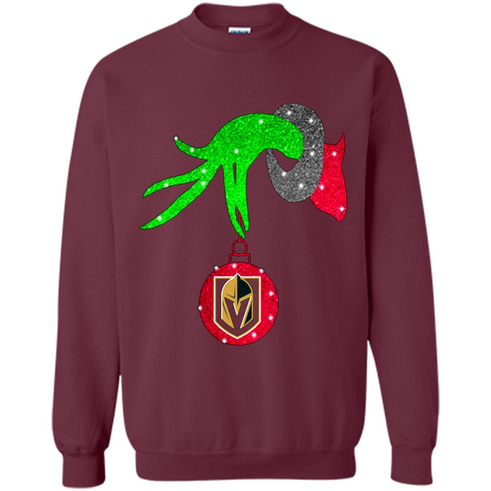 GRINCH HAND HOLDING GOLDEN KNIGHTS GLITTER CHRISTMAS PINGPONG