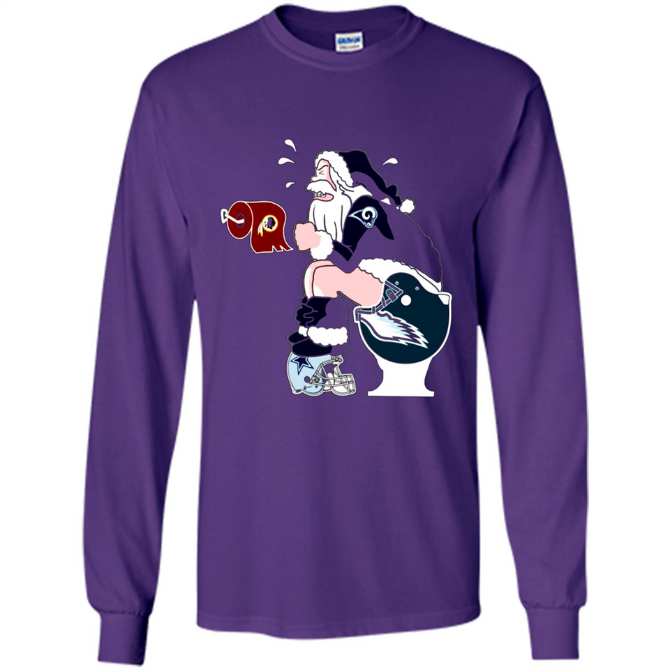 Los Angeles Rams Toilet Santa Claus PINGPONG