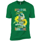 November Girls Sunflower - Premium Short Sleeve T-Shirt